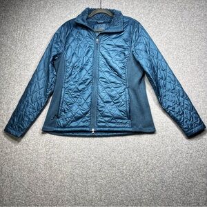 L.L. Bean Women's Blue Quilted Puffer Coat